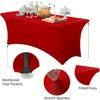 1pc Retractable Polyester Tablecloth Cover, Wrinkle-resistant Washable Tabletop Protector for Indoor/outdoor, Patio, Picnic, Camping, Parties
