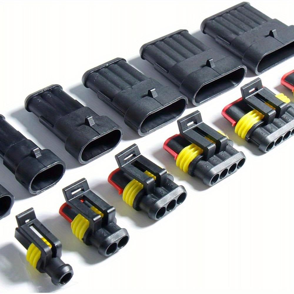 Car Terminals Plug Male Female 16-20AWG Waterproof Automotive Connectors Disconnect Wiring 1/2/3/4/5/6Pin Electrical Wirem Kit Water Proof Series Way