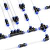 Pneumatic Fast-Connect 6mm Air Hose Connector Kit (40pcs) - PU, PY, PE, PL