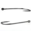 Barbless Japanese Fishing Hooks with TG Black Sleeve, Sharp Point, and Wire Groove - 100 Pieces