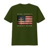 Make America Godly Again American Flag Cross Jesus T Shirt vintage Washed fashion streetwear Slightly homme Breathable
