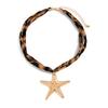 Ethnic Multilayer Velvet Chain Necklace Women  Fashion Metal Conch Starfish Heart Pendant Neck Jewelry