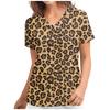 Women's T-shirt V-neck Nurse Uniform Casual and Comfortable Short Sleeved Women's Dreamy Printed T-shirt