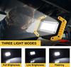 COB 30W LED Work Light Rechargeable Waterproof Flood Lights for Outdoor Camping Hiking Emergency Car Repairing Job Site Lights
