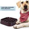 Plastic Pet Slow Food Bowl with Bottom Anti-Skid Pad Anti Choking Feeding Bowl  for Cats Dogs