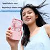 Portable USB Rechargeable Pocket Fan: Silent, Long Battery Life, Lightweight for Students & Parties