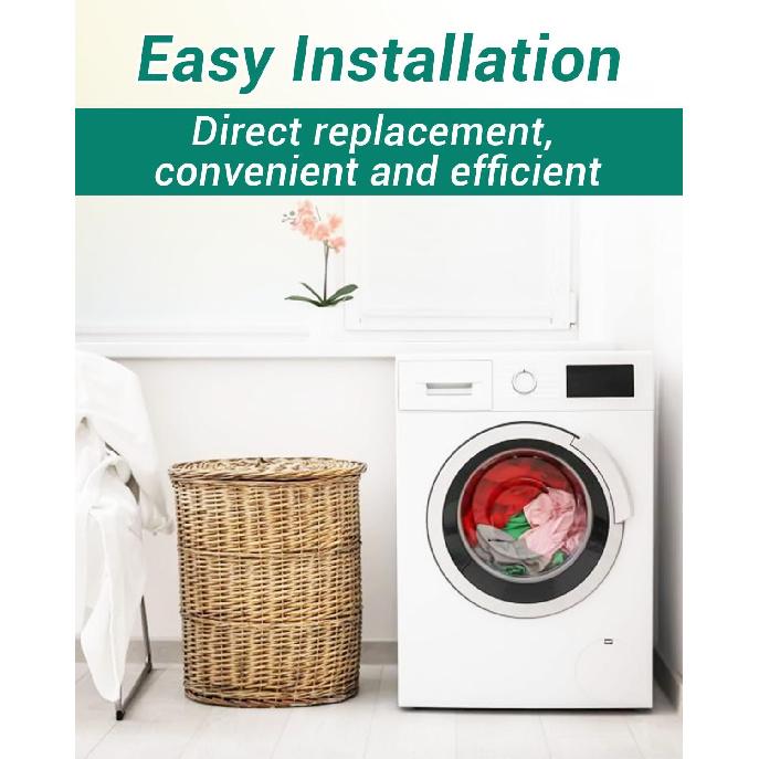 Inlet Valve Washer Cold & Hot Water Inlet Valve Fit for Samsung WA45N3050AW/A4 WA40J3000AW/A2-01 WA45T3200AW/A4-00 WA45M3100AW/A4-00 Replace