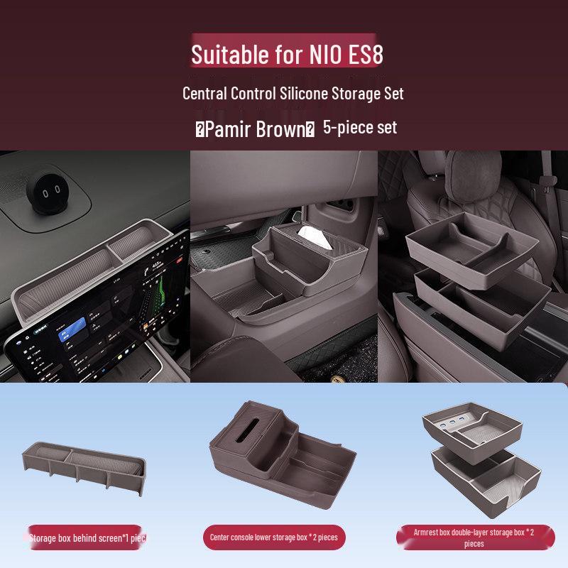 NIO ES8 Rear Console Glasses Organizer - Compatible with 26 Models, Car Storage Accessory