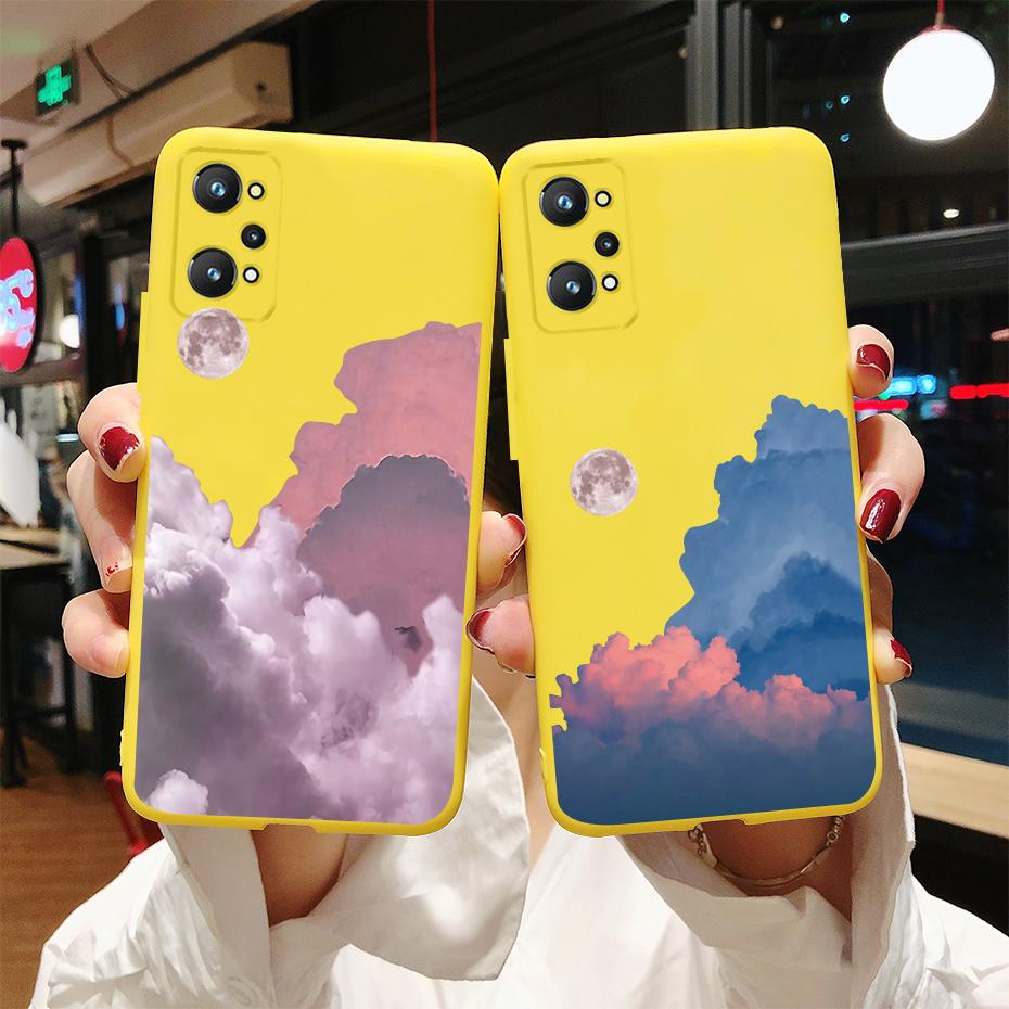 For Realme GT Neo 3T Case Realme GT Neo 2 GT2 Cover Rainbow Flower Soft Silicone Protective Phone Bumper Realme GT Neo 3T 2 Case