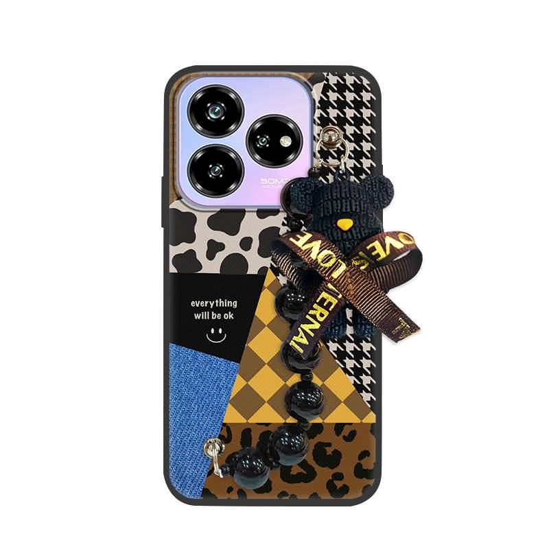 Cute Simplicity Phone Case For ZTE Blade V60 Design/Axon 60 Lite Protective Case Bear Bracelet Dirt-resistant Anti-knock