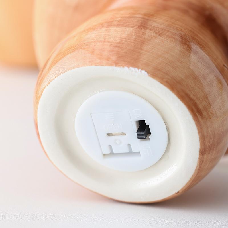 Glowing Mushroom Night Light Creative Ceramic Decor for Bedroom Birthday Gift