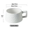Retro Keramik Kaffeetasse und Untertasse Set mit Deckel