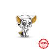 Charms Silver 925 Stitch Bead Fits 3mm Bracelet Bangle Necklace For Women Pendant Luxury DIY Jewelry Making Gift