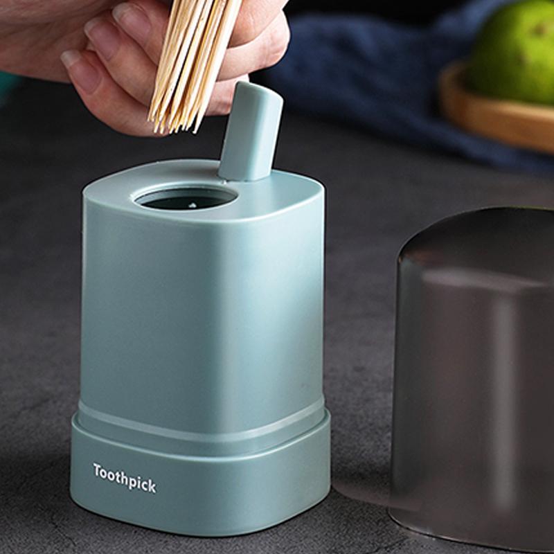Automatic Pop-Up Toothpick Holder Container Portable Kitchen Restaurant Table Toothpick Storage Box Home Toothpicks Dispenser