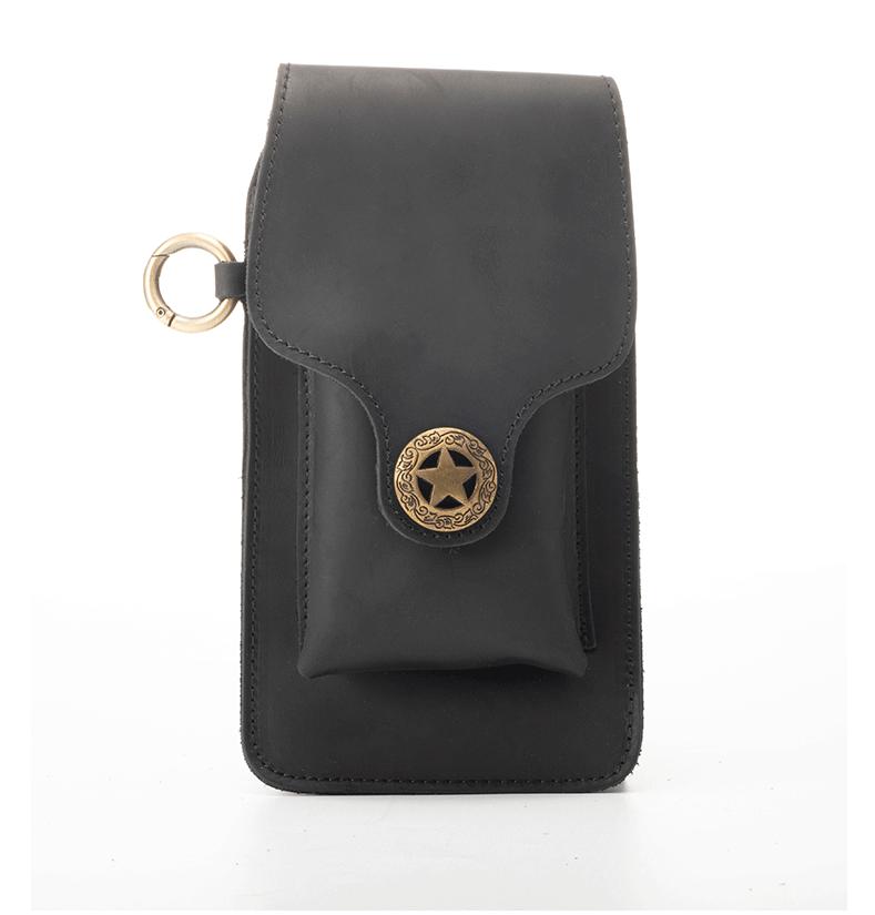 

Waistband Men s Leather Small Bag Multifunctional Belt Hanging Bag Mobile Phone Bag Cowhide Outdoor Work Waist Bag