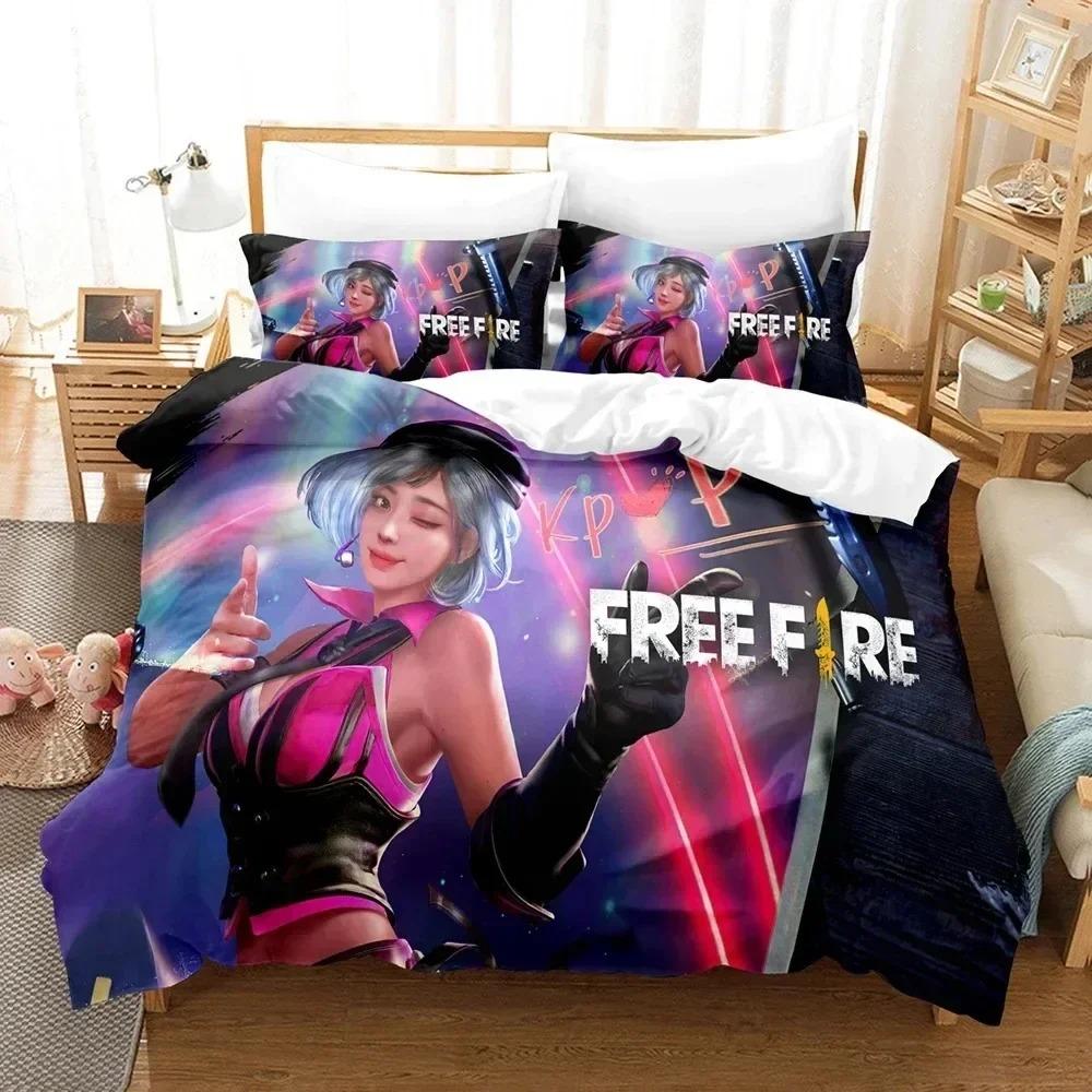 

Comforter Free Fire Game Battlegrounds Bedding Set Bedroom Soft Modern S Comefortable Kids And Comforter (quilt)-EU Single(135*200cm)3pcs