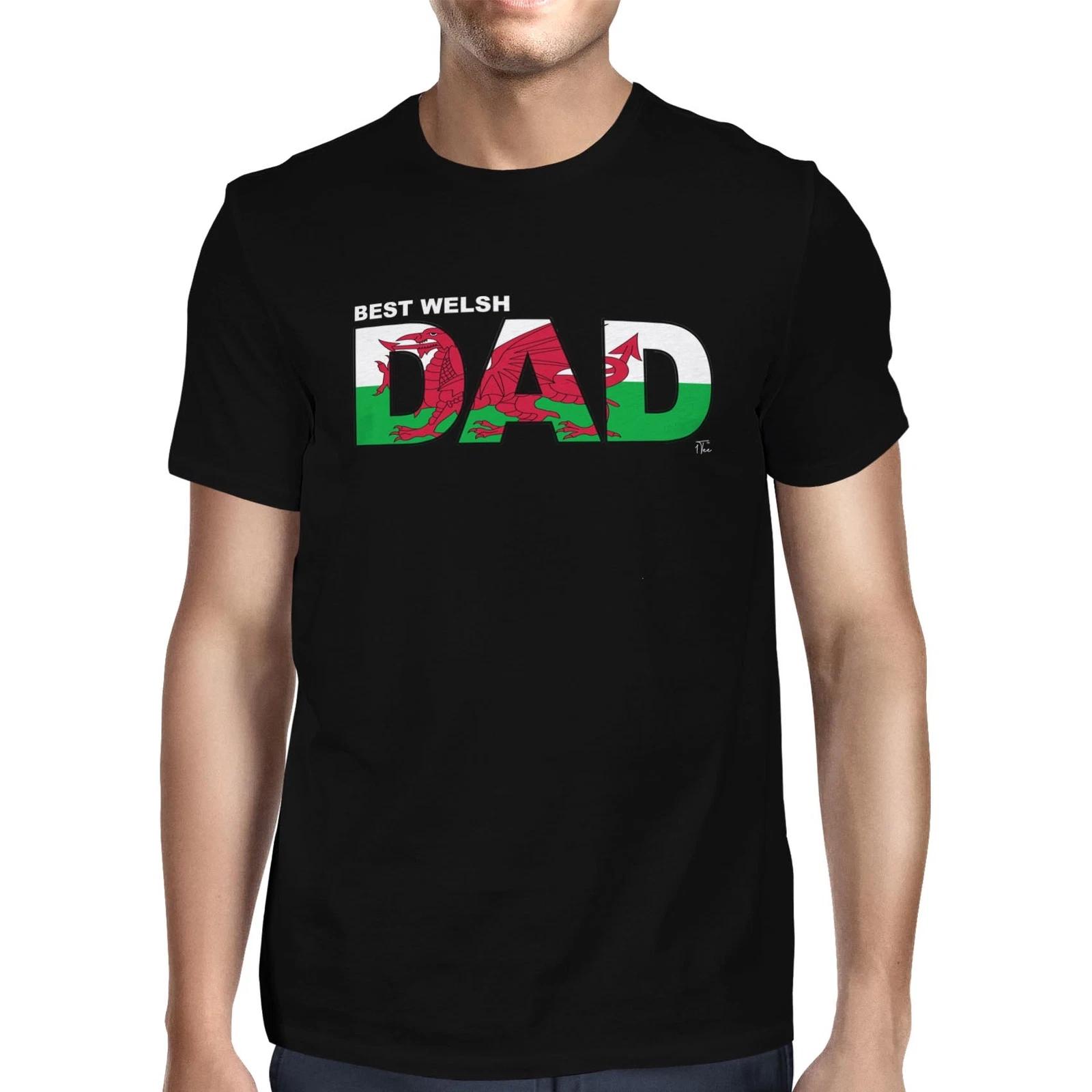 1Tee Mens Best Welsh Dad T-Shirt XS