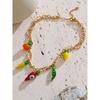 Eetit Popular Rope Braided Pumpkin Lemon Chilli Charm Necklace Pendant Stain Less Metal Creative Exclusive Jewellery Gift