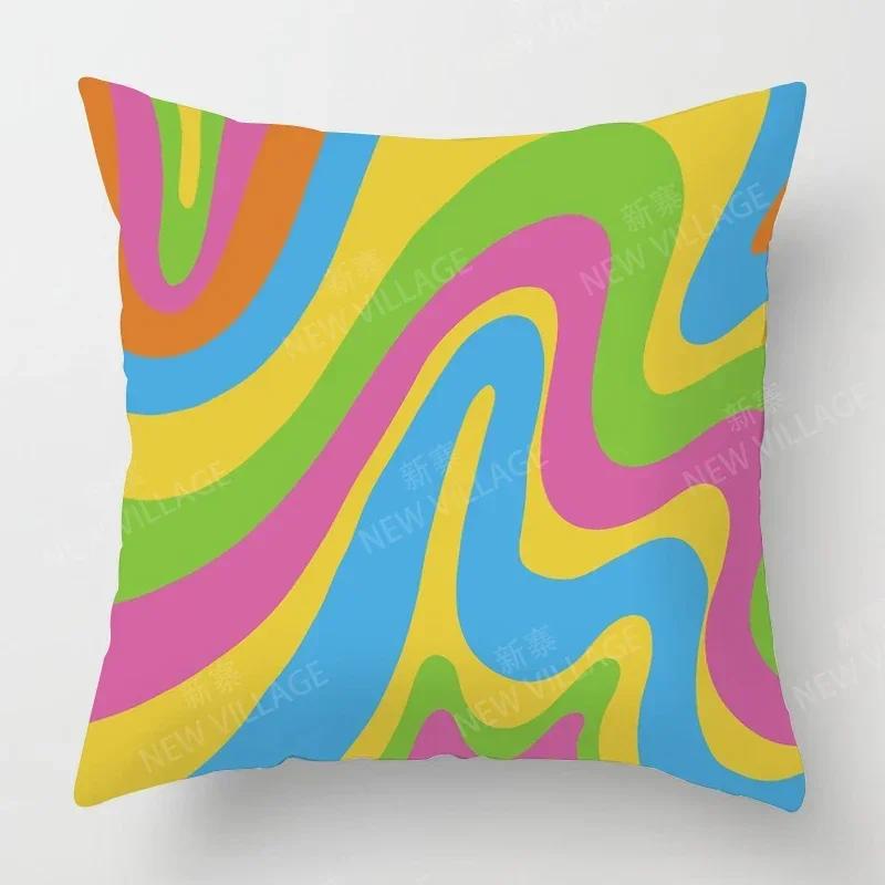 Nordic Fall Home Decor Autumn Throw Pillow Case Sofa Cushion Cover Modern   Geometry