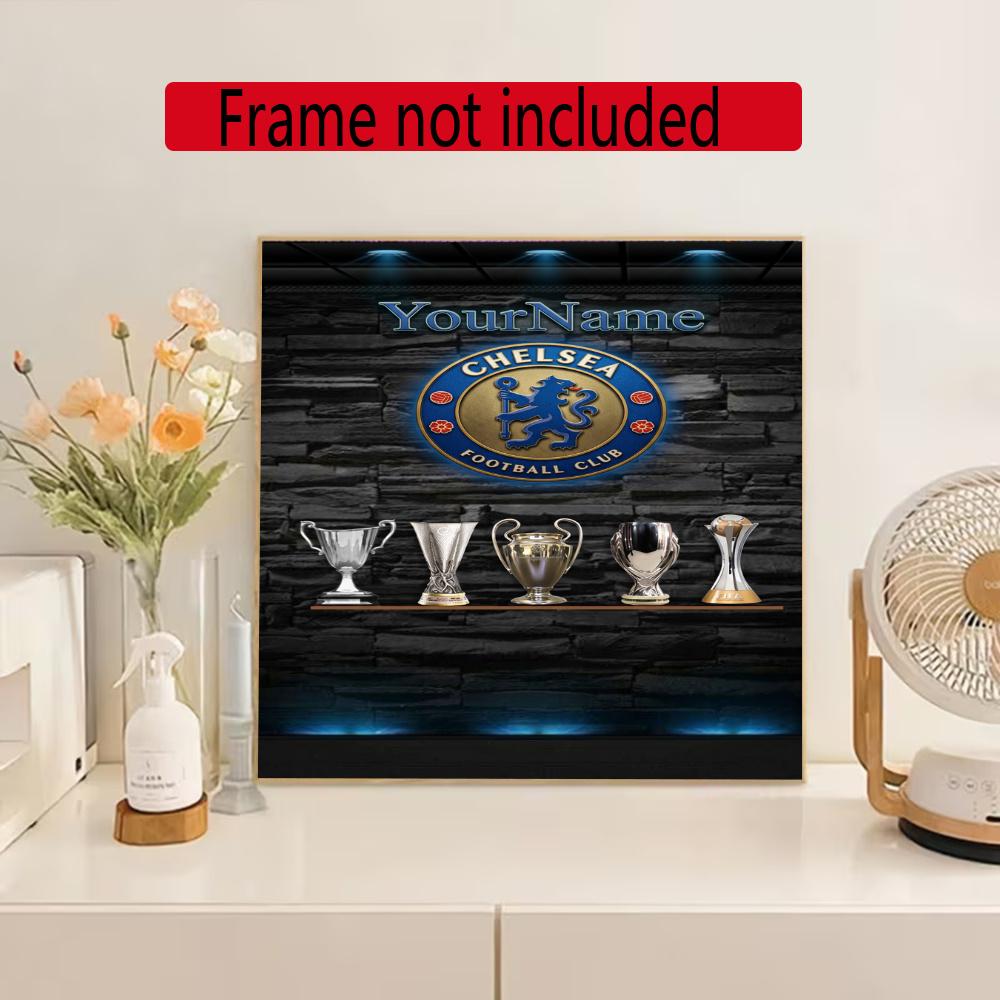 Chelsea Fc Personalized Name Diamond Paintings Mosaic Wall Round Diamond Art Painting Kits Embroidery Crystal Accessories Frameless