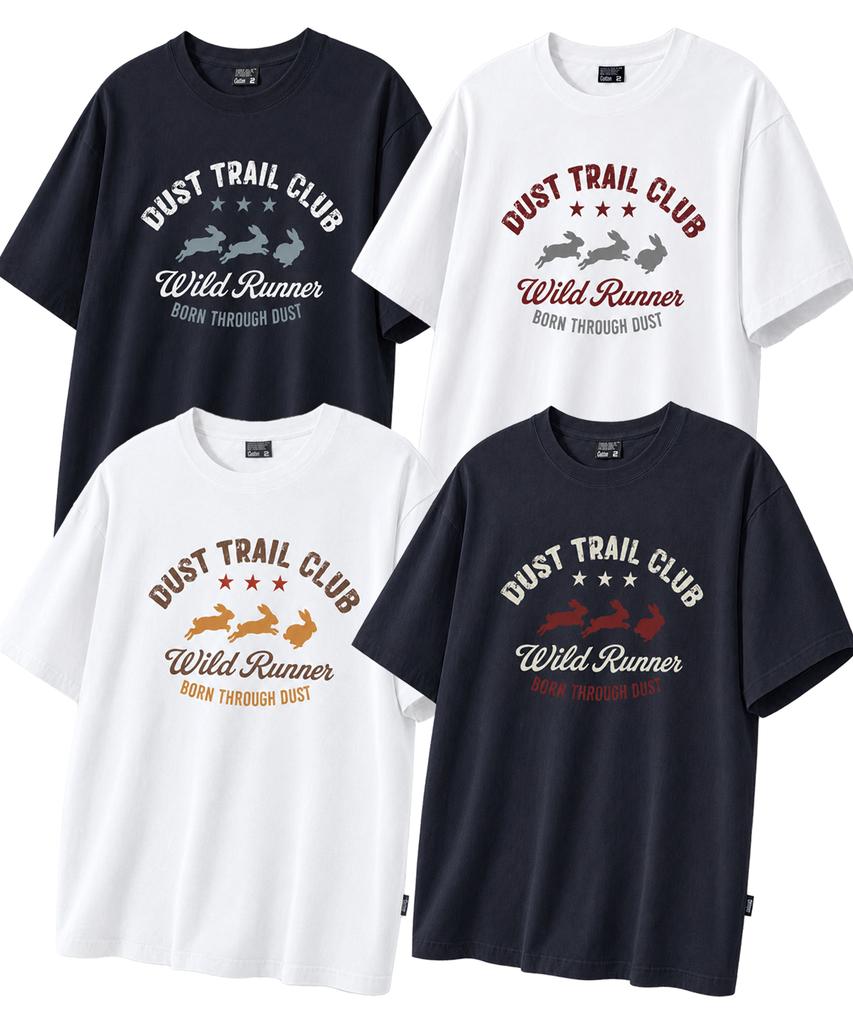 QUTON Rabbit Runner Oversized Heavy Short Sleeve T-Shirt