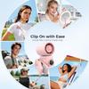 Clip-On Portable Fan Rechargeable Handheld Mini Fan with LED Display, 360° Rotating Detachable Clip, Stroller Fan for Baby