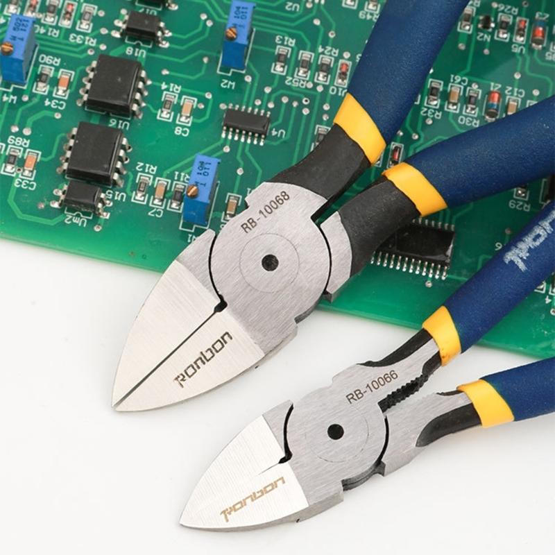 Diagonal Cutting Pliers DIY Wire Cutters Electricians Repair Hand Tool HRC58±2 Hardness Wire Cutters Electronics Plier