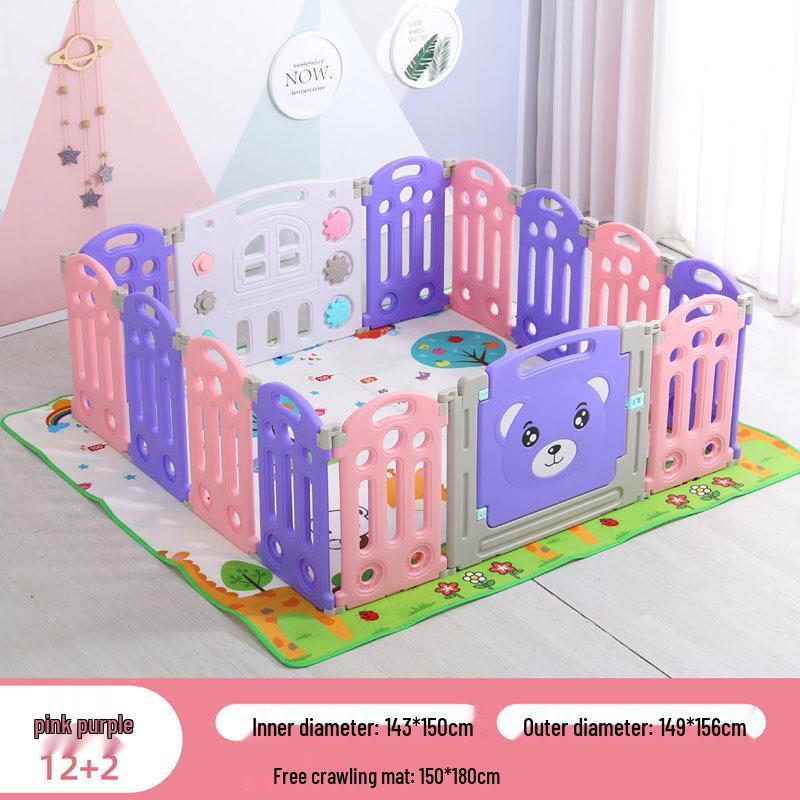 Baby Safety Playpen with Crawling Mat – Indoor Toddler Barrier