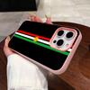 Kurdistan Flag Jelly Double layer Pink Mobile Phone Case for iPhone 17 16 15 14 13 12 11 Air Pro Max Plus Protective