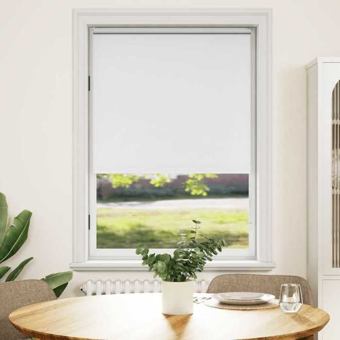 Blackout Roller Blind 80 X 175 Cm White 240107
