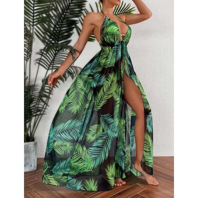 Badeanzug, Bedruckter geteilter Badeanzug Bluse Rock Heiß verkaufter Badeanzug Damen