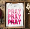 Beten Sie darüber Beten Sie darüber Religiöses Grafik-T-Shirt Oberteil Bluse