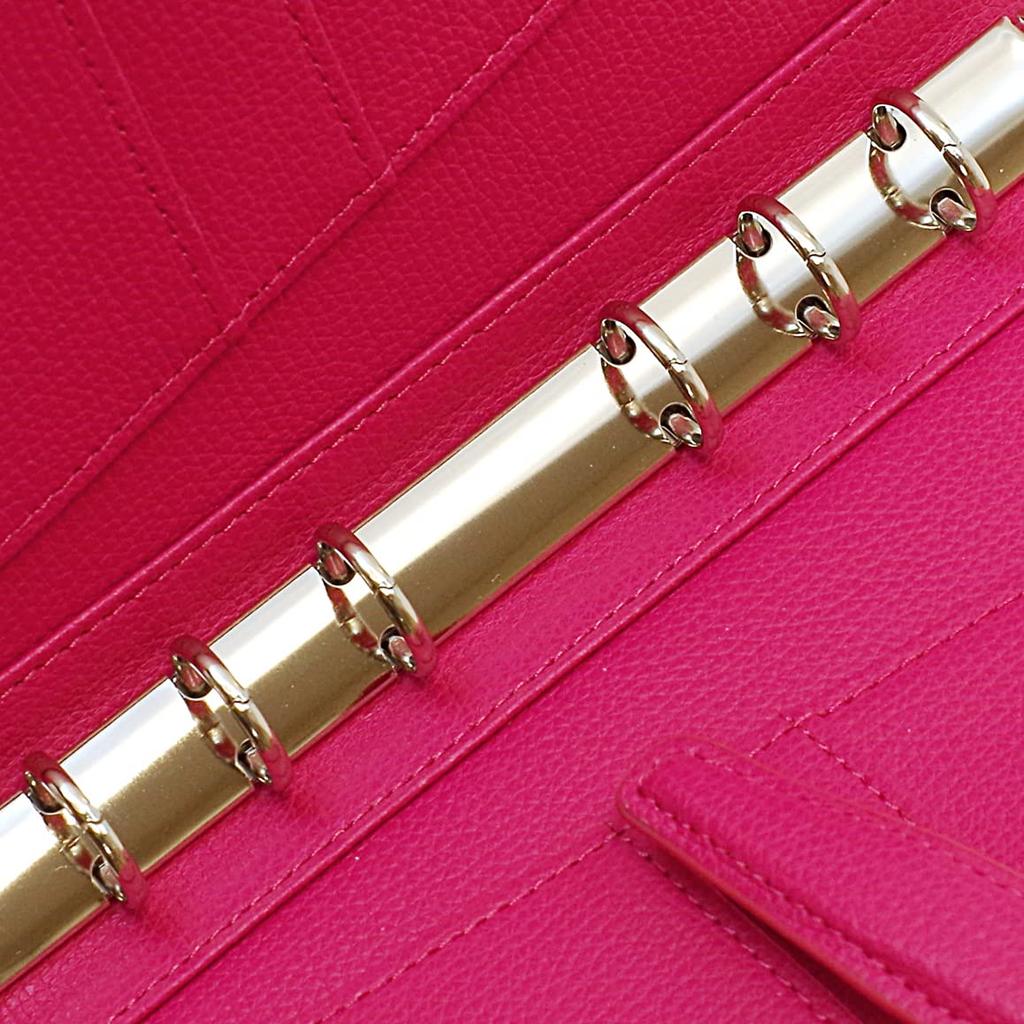 Franklin Planner Crumb Cloth Binder 64410, Pocket Size, 15mm, Passion Pink