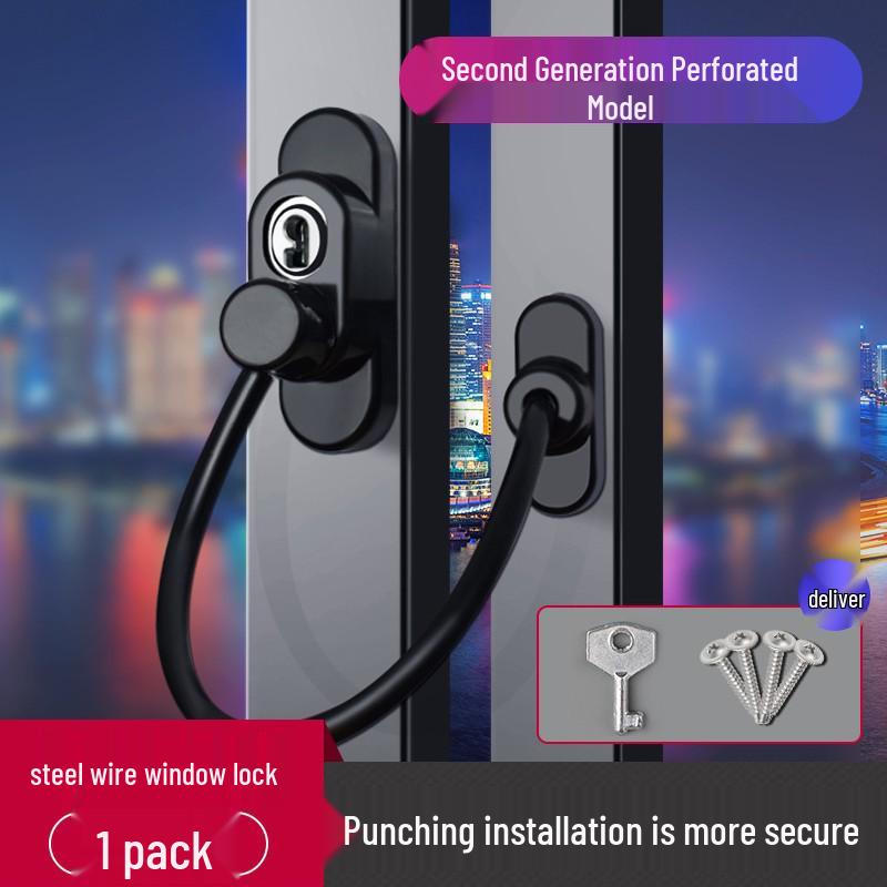 Casement Window Lock: No-Drill Child Safety Limiter with Password Protection