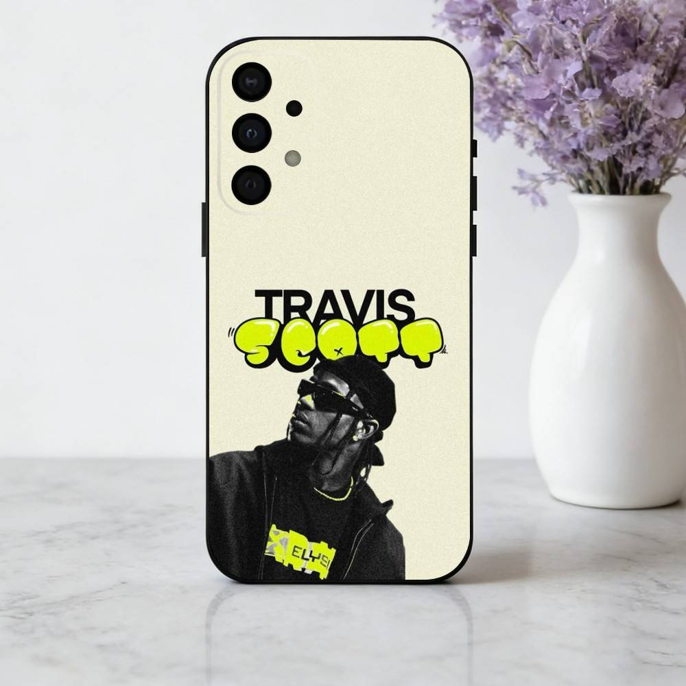 Confident T-Travis S-Scott-T Phone Case For Samsung Galaxy A73,A72,A71,A70,A53,A52,A51,Soft Silicone Black Cover