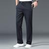 Winter Pants Men Fleece Lined Elastic Waist Strtch Trousers Male Thick Warm Straight Business Work Wear Plus Large