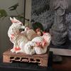 Nine Tailed  Ornament Small  Nine Tailed Spirit  Buddha Hall Statue Home Decoration Desktop  Ornament