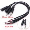 2.5mm 3.5mm 1/8'' Mono Stereo Male Female Plug Jack Connector 2/3/4Pin AUX Extension Wire DIY Audio Earphone Mic Repair CableGood Product
