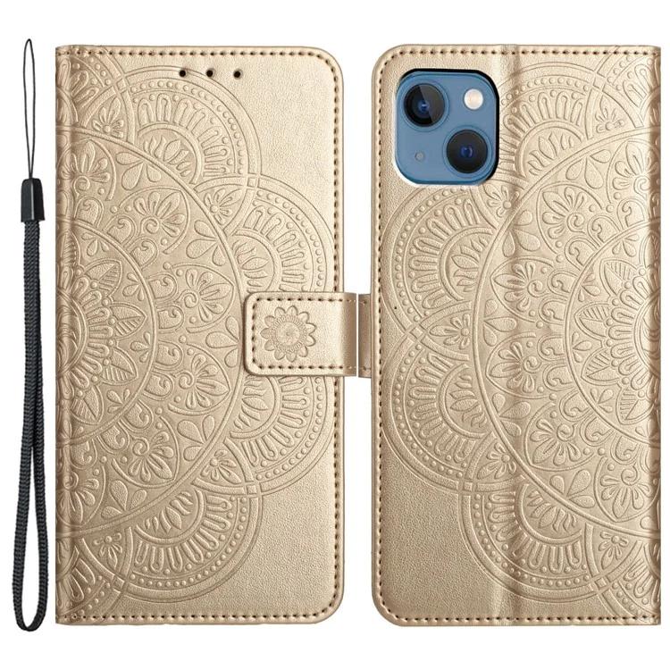 

Для iPhone 15 чехол устойчивый к падениям PU кожа + TPU чехол для телефона с ремешком на запястье