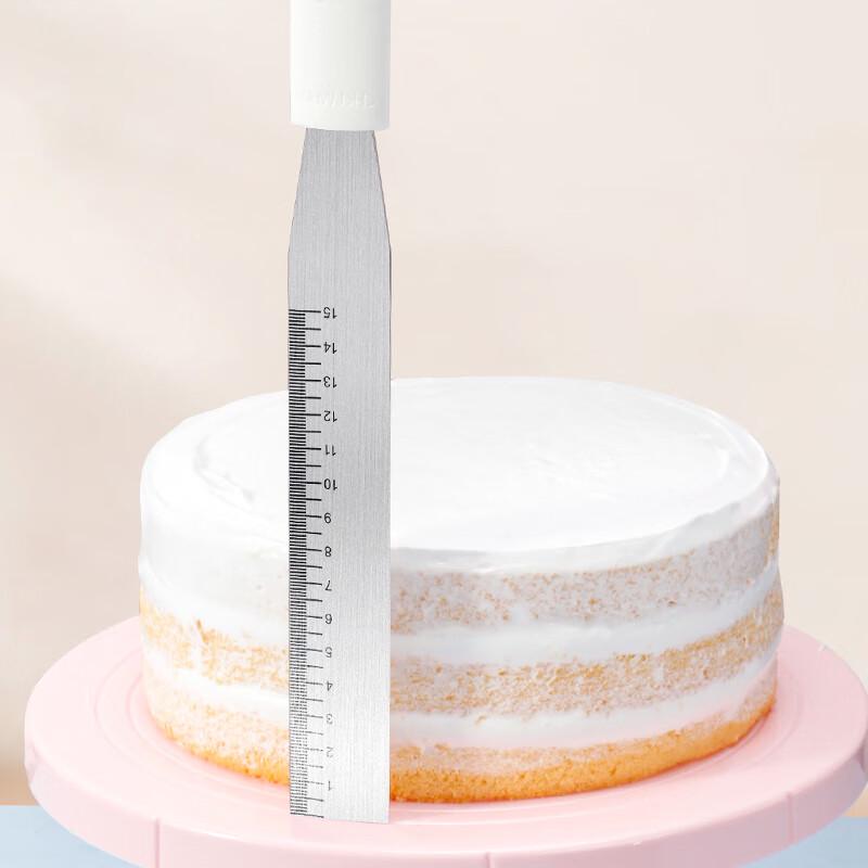 Chefmade 8-дюймовая лопатка для торта из нержавеющей стали с мерной шкалой