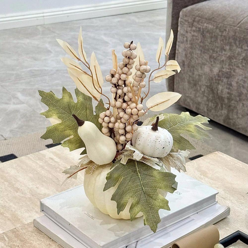 Table Decoration Pumpkin Pot Simulation Pumpkin Artificial Pumpkin Ornament  Halloween