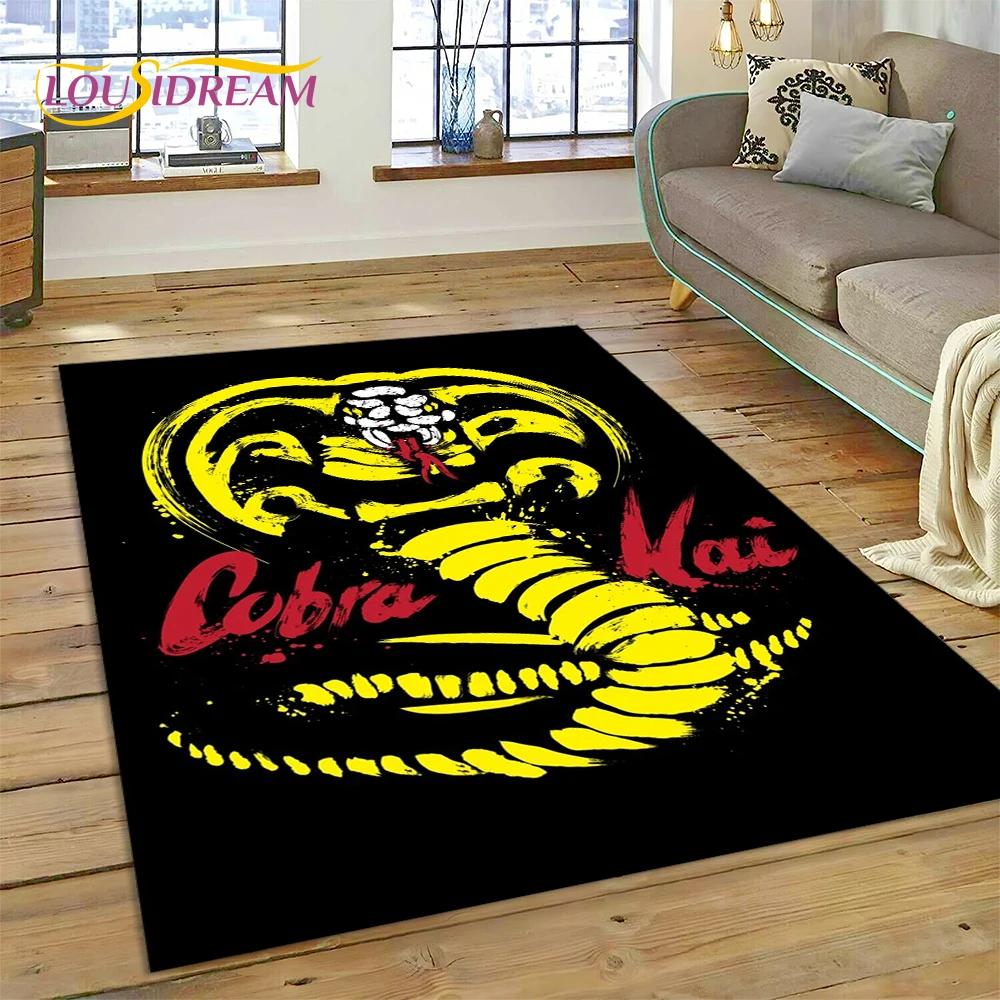 3D Cobra Kai Classics TV Amanda Karate Rug Carpet for Living Room Bedroom Decor,Floor Mat Non-slip Decoration for Sofa Doormat