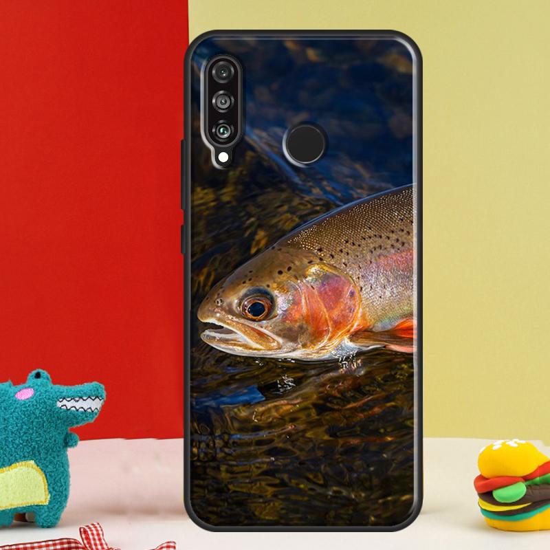 Rainbow Trout Fishing For Huawei Nova Y91 Y90 Y60 Y70 Y72 Y61 9 10 SE 12i 12s 11i 5T P60 Pro P20 P30 P40 Lite Case