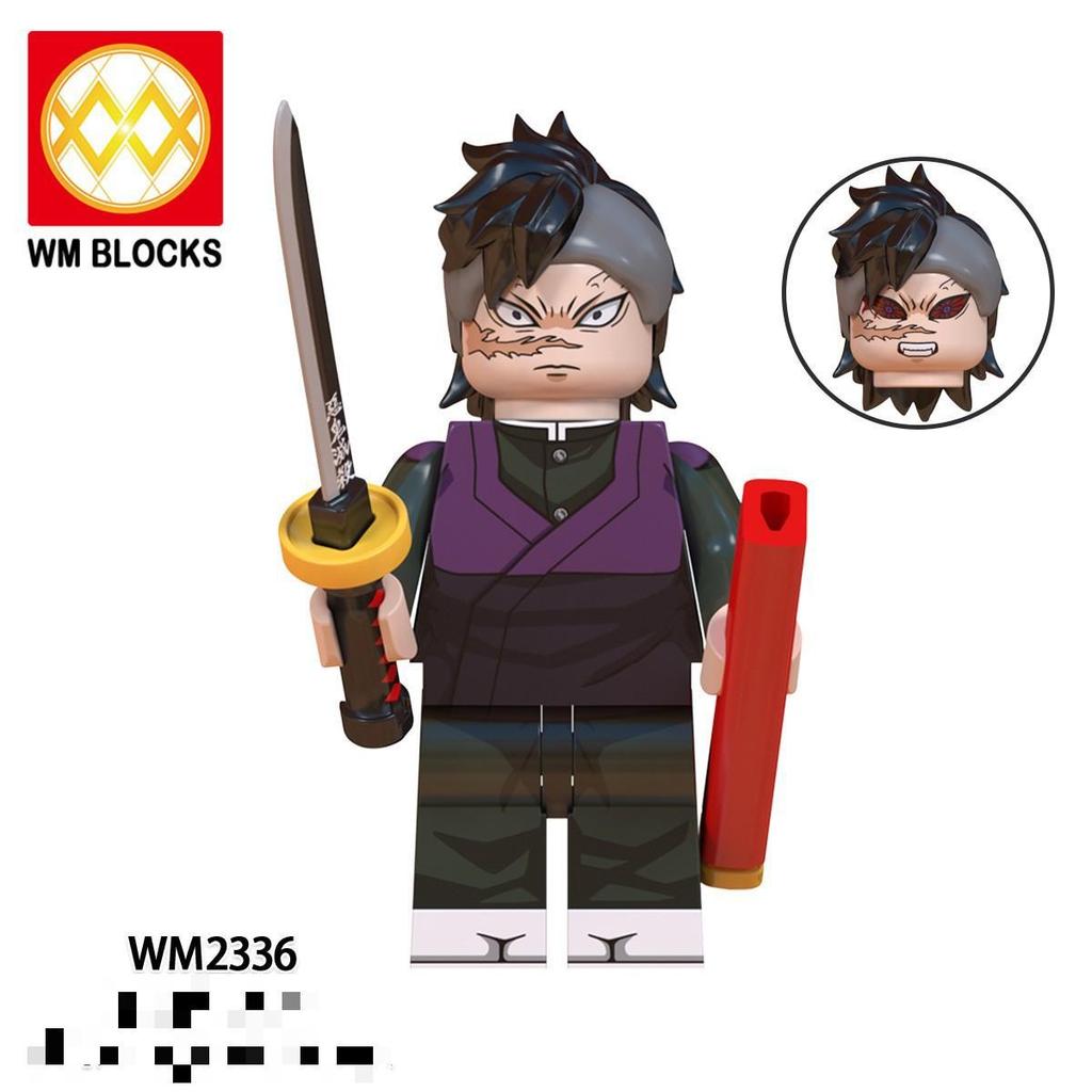 Foreign Trade Goods Wm6137 Assembled Toys, Animation Series Yujue Tianyuan Ganlu Temple Honey Glass Figurine Building Block