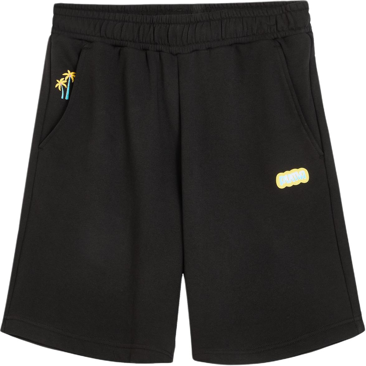 

Puma Graphic Loose Palm Tree Print Casual Shorts Men shorts Black 632984-01 XXL