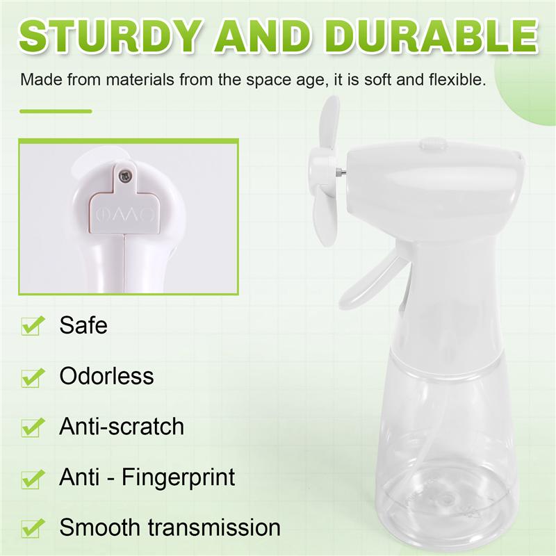 A03F-Battery-Powered Cooling Fan Handheld Water Mist Fan Mini Spray Fan Portable Outdoor Fan