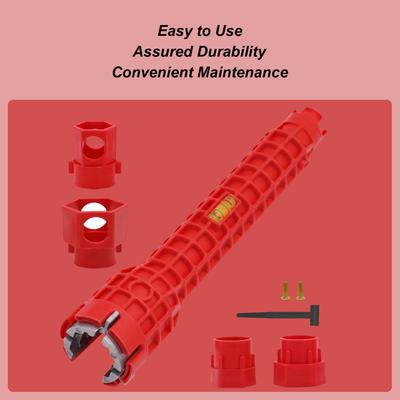 Water Pipe Faucet Wrench Bathroom Faucet Assembly Key Plumbing Installation Wrench Anti-slip Kitchen Sink Repair Tools