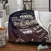 Elvis Presley Personalized Text Blanket Cozy Customizable Blanket Warmthful Decor Perfect for Home Decor Sofa Living Room Bedding