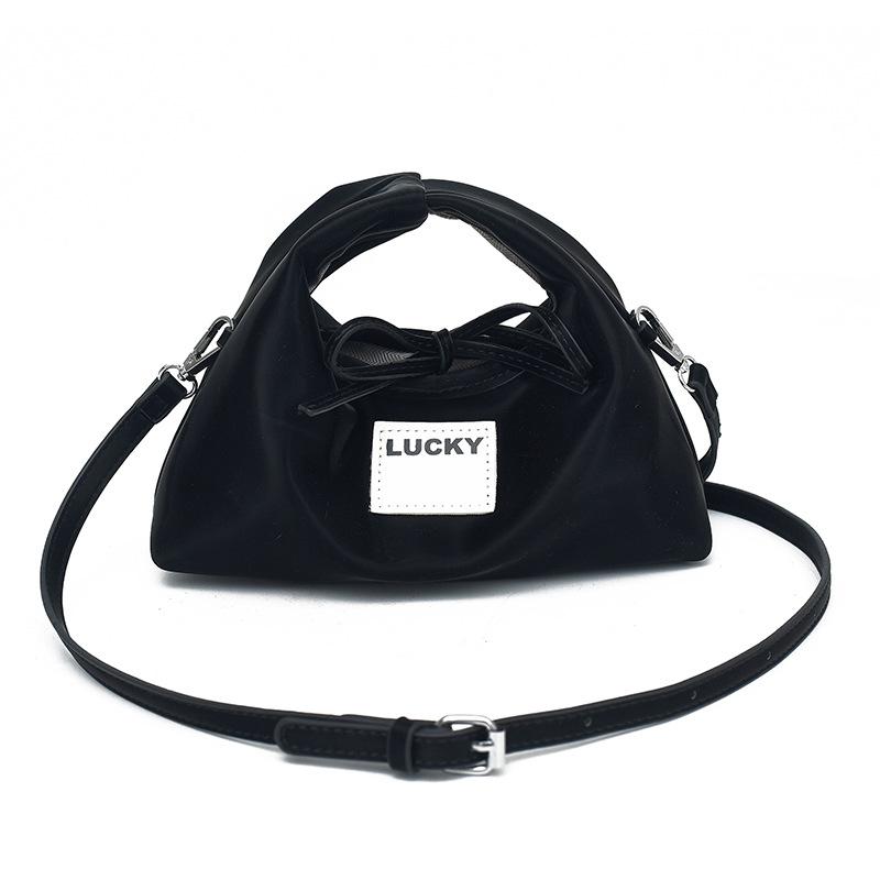 Горячая Распродажа Модная Персональная Нишевая Простая Портативная Сумка-пельмень Универсальная Для Поездок Мягкая Кожаная Текстурированная Сумка-мессенджер Женская