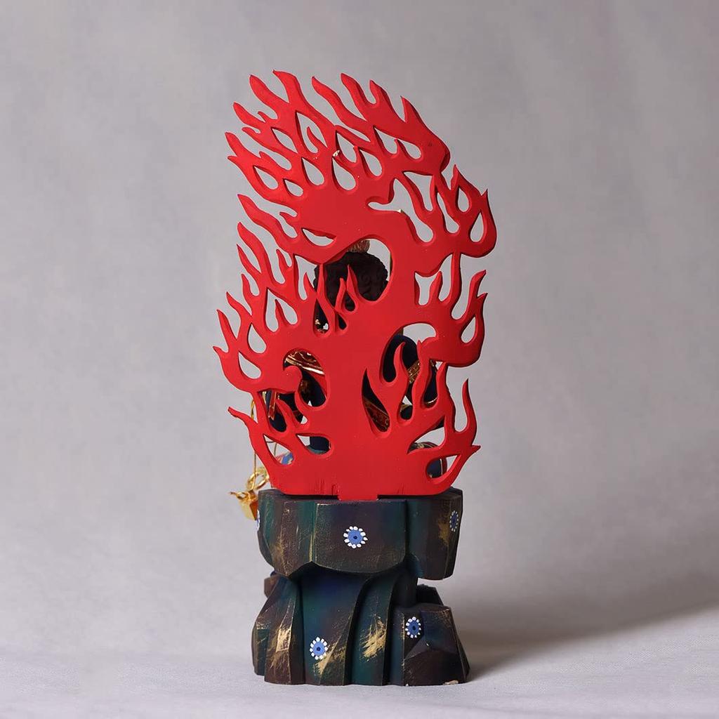 Acala Buddha Wood Protective Principal Wooden Buddha Protection from Evil and Misfortune Statue Exquisite Painting Statue, Carving, Boxwood, Deity,